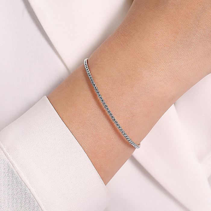 Gabriel & Co White Gold Bujukan Bangle Bracelet