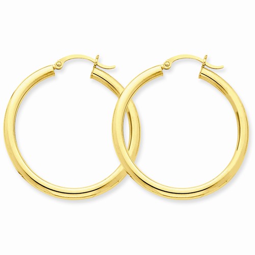 Yellow Gold Hoop Earrings