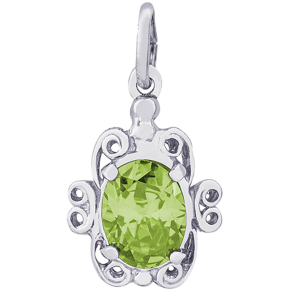 Rembrandt August Peridot Birthstone Charm