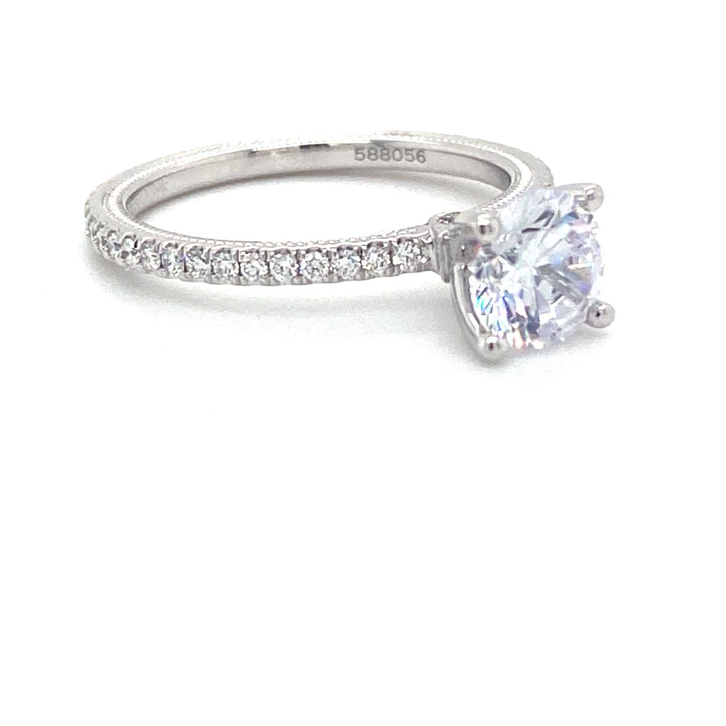 Verragio Tradition Collection White Gold Straight Semi-Mount Engagement Ring