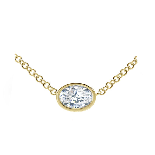 Forevermark Tribute Collection Oval Diamond Necklace - Diamond Pendants