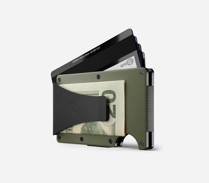 Ridge Wallet - Matte Olive - Money Clip