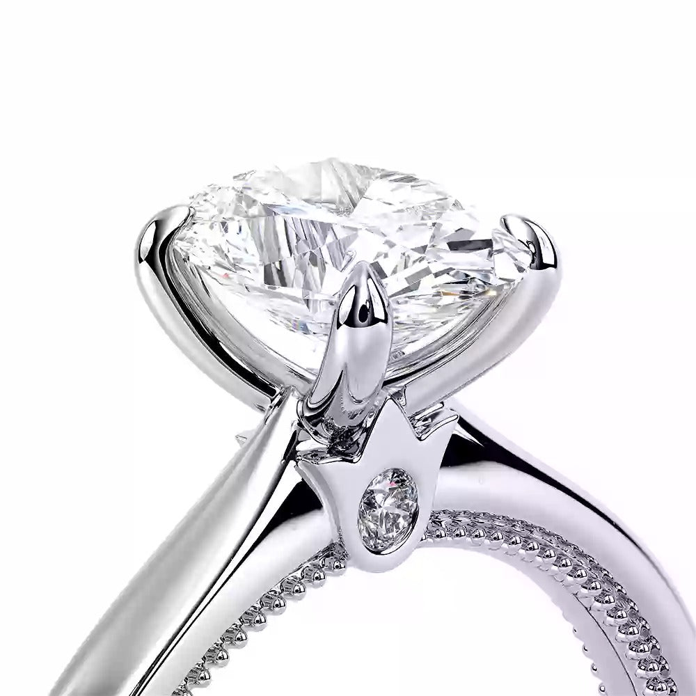 Verragio White Gold Renaissance Oval Semi-Mount Polished Engagement Ring