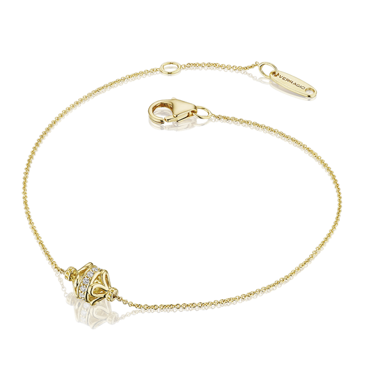 Verragio Yellow Gold Tiara Rondelle Diamond Bracelet - Diamond Bracelets
