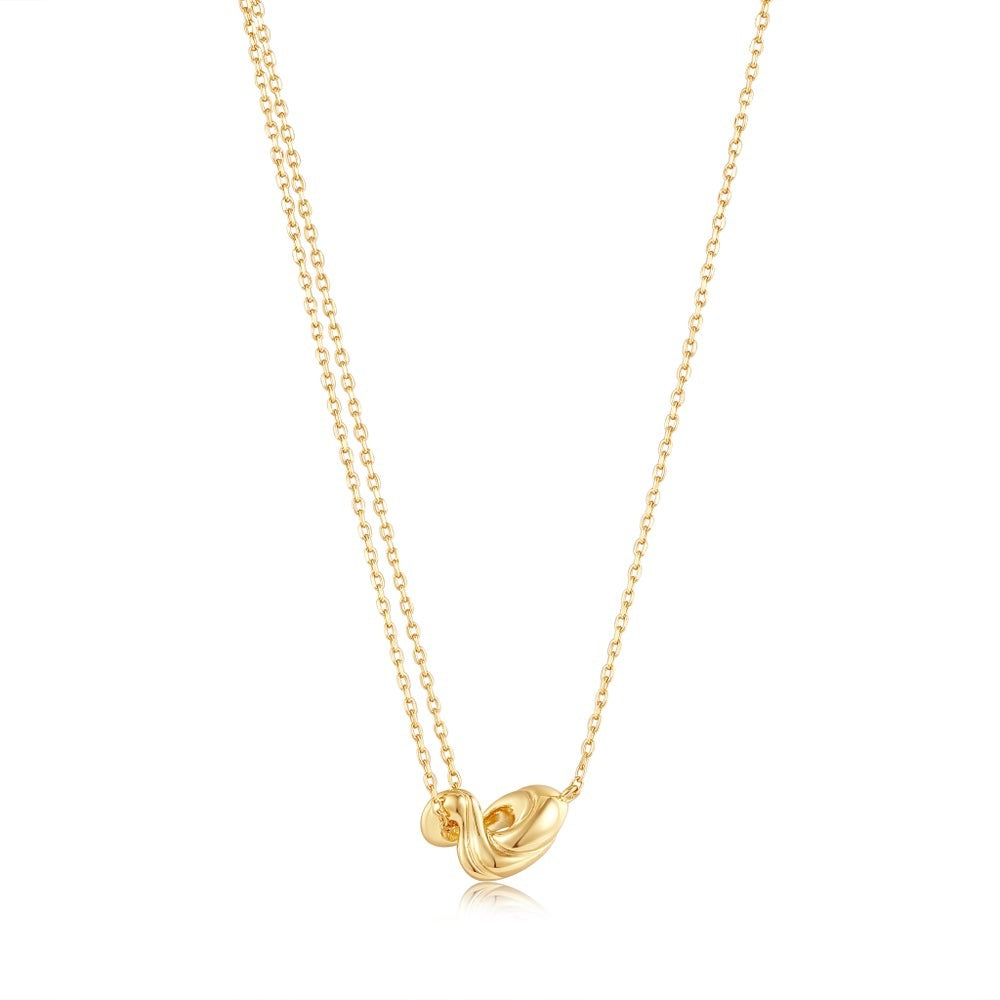 Ania Haie Twisted Wave Pendant Necklace