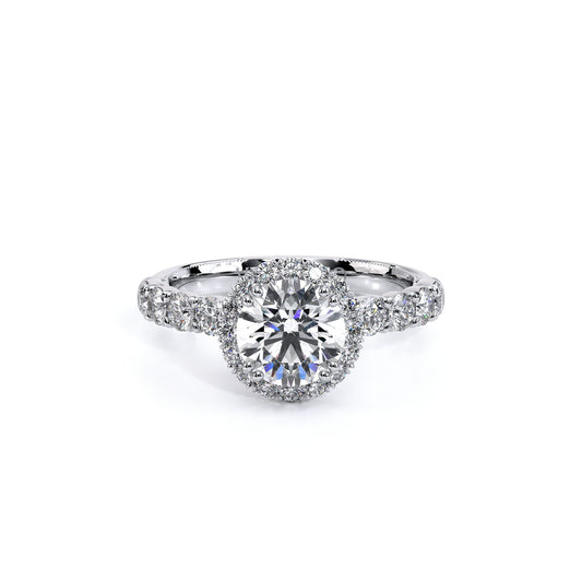 Verragio Renaissance Collection White Gold Halo Semi-Mount Engagement Ring - Diamond Semi-Mount Rings