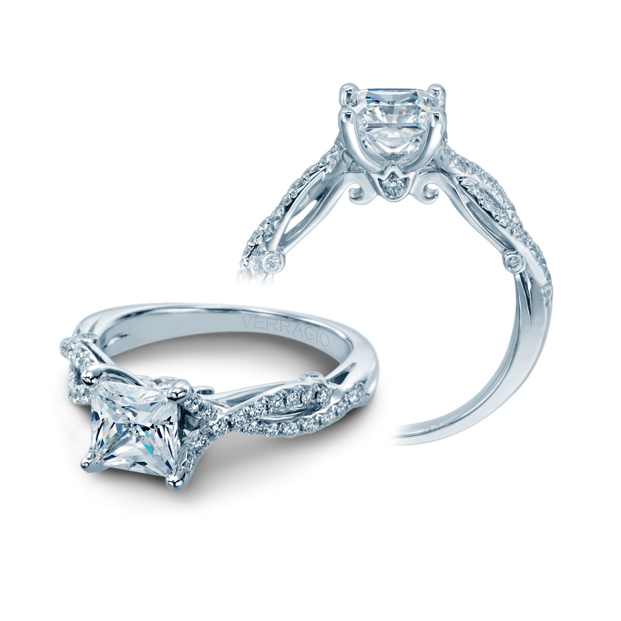 Verragio Insignia Collection 18 Karat White Gold Engagement Ring