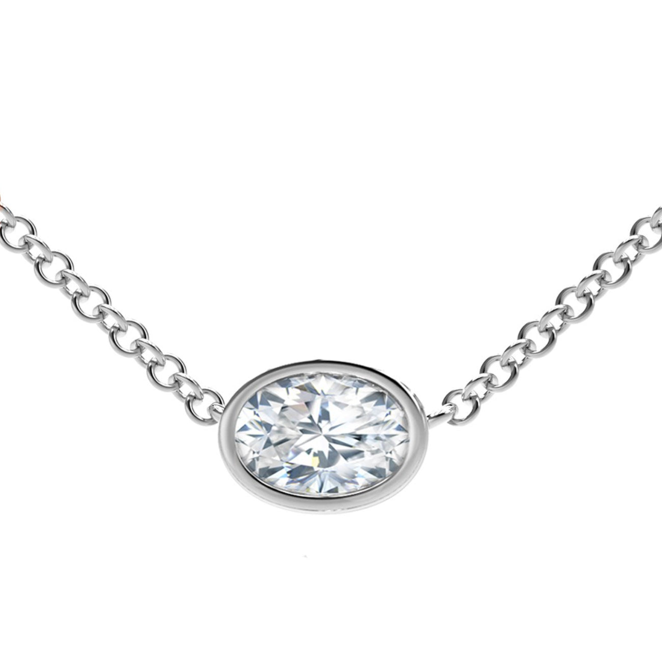 Forevermark Tribute Collection Oval Diamond Necklace - Diamond Pendants