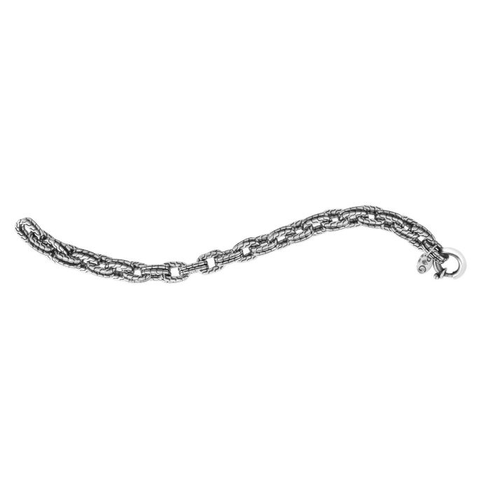 Phillip Gavriel Silver Double Woven Link Bracelet