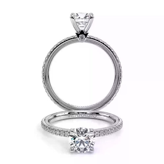 Verragio Tradition Collection White Gold Straight Semi-Mount Engagement Ring - Diamond Semi-Mount Rings