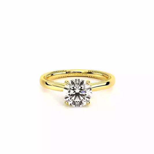 Verragio Renaissance Yellow Round Semi-Mount Polished Engagement Ring - Diamond Semi-Mount Rings