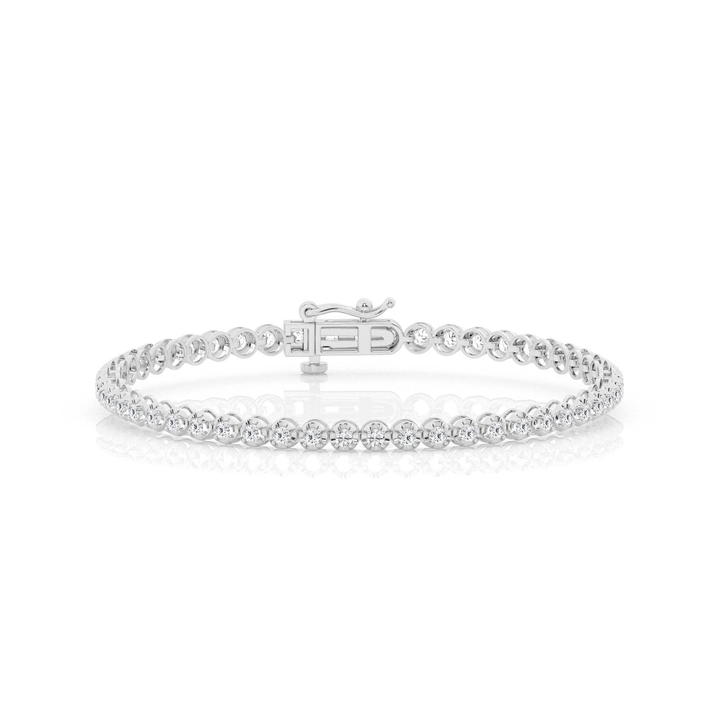 Laboratory Grown Diamond Tennis Bracelet