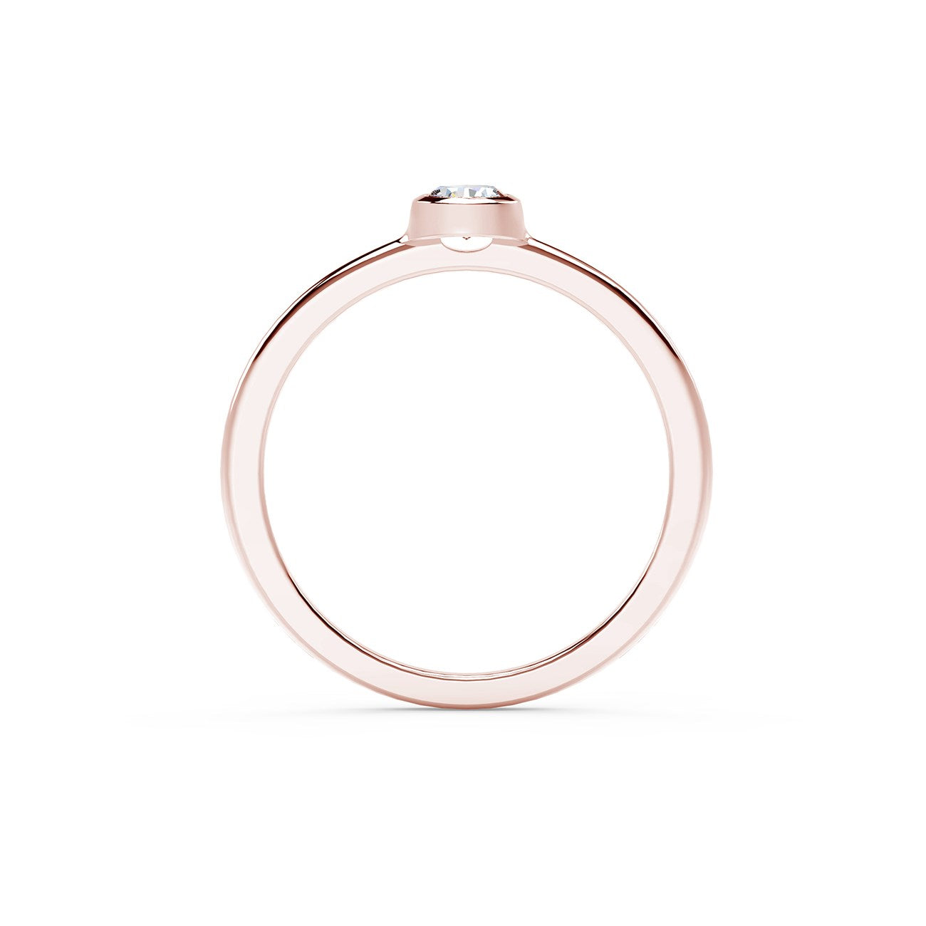 Forevermark Tribute Collection Classic Bezel Stackable Ring - Diamond Fashion Rings - Women's
