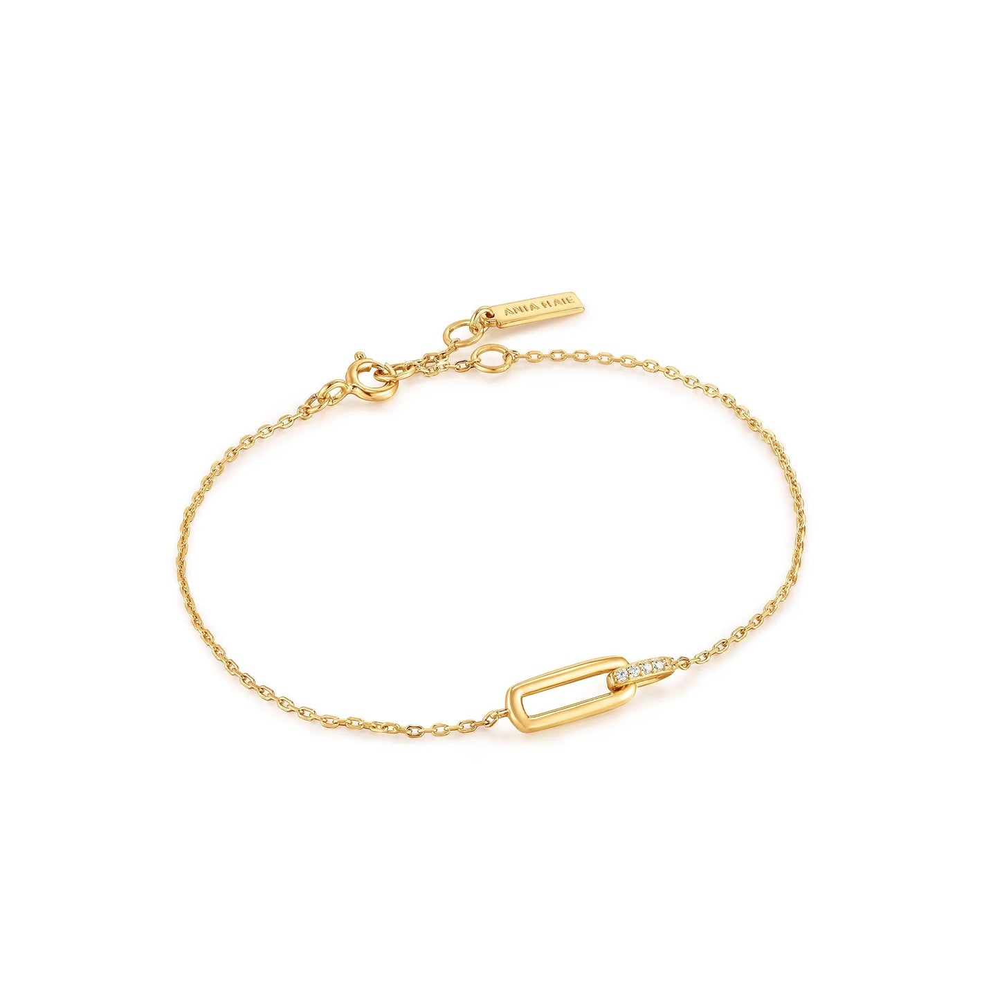 Ania Haie Glam Interlock Bracelet - Silver Bracelets