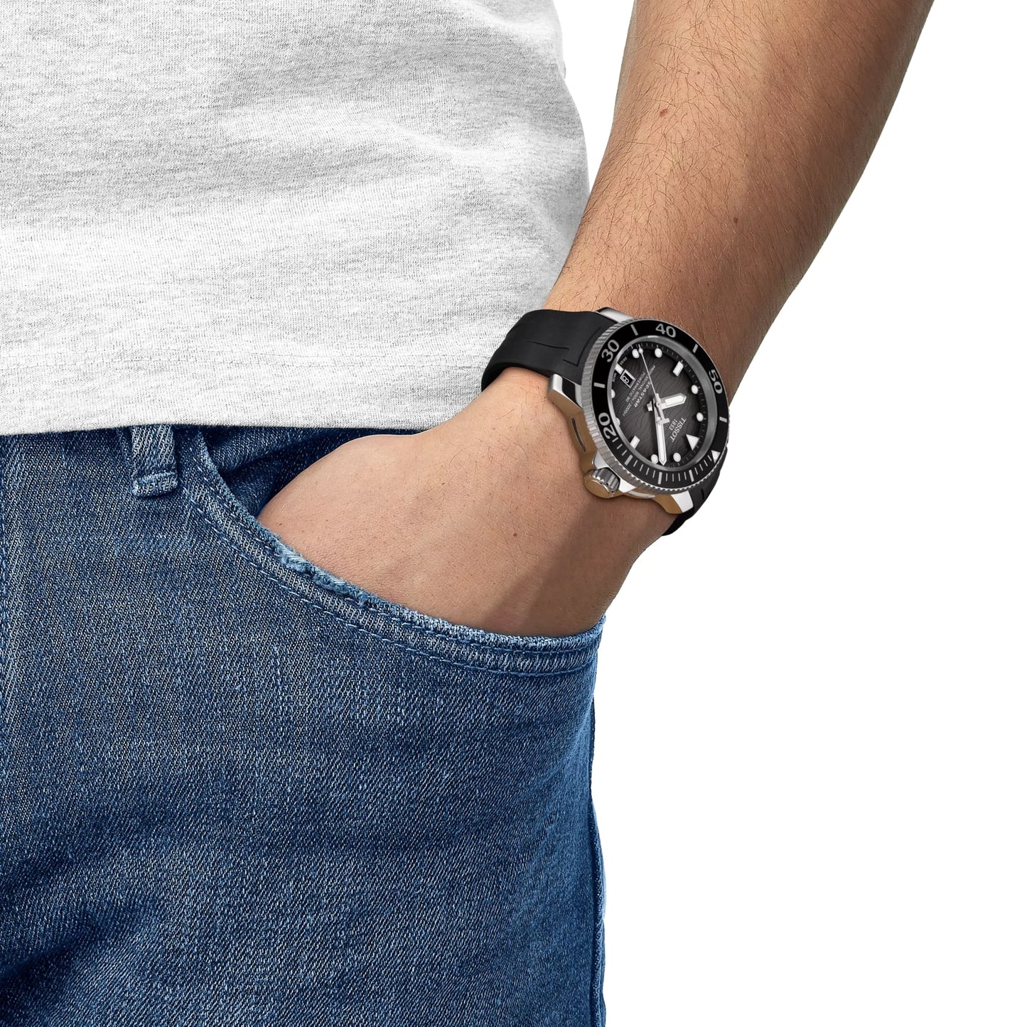 Tissot Seastar 2000 Automatic 46mm Watch - Watches - Mens