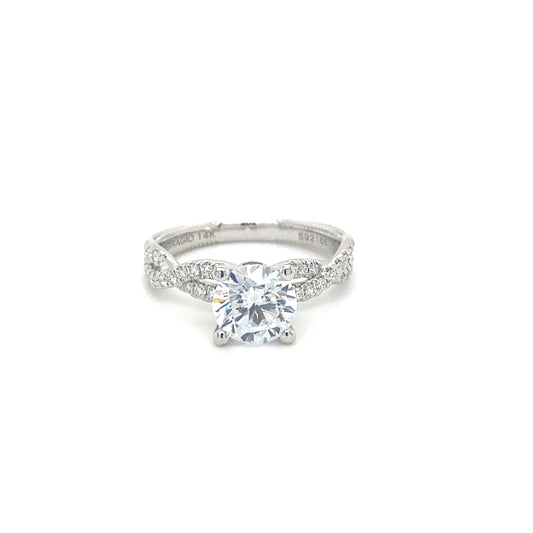 Verragio Renaissance Collection White Gold Woven Semi-Mount Engagement Ring - Diamond Semi-Mount Rings