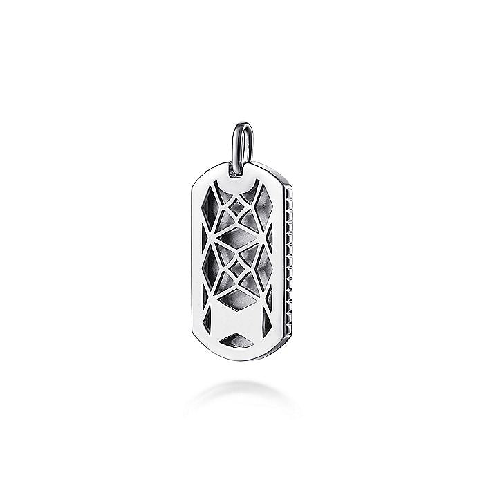 Gabriel & Co Sterling Silver Dog Tag Pendant