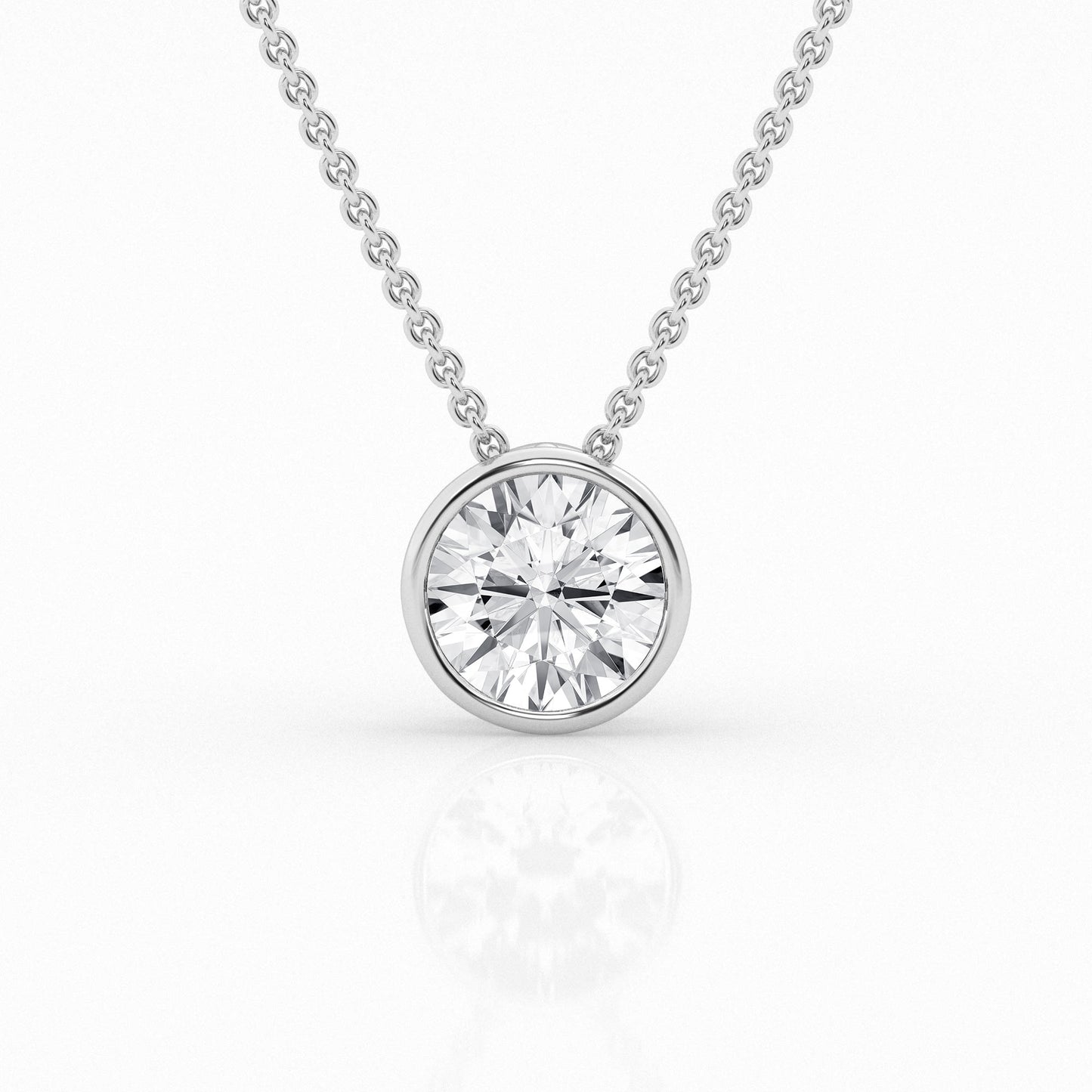 Laboratory Grown Solitaire Diamond Pendant