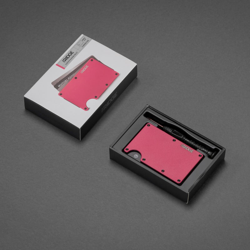 Ridge Wallet - Flamingo Pink - Money Clip