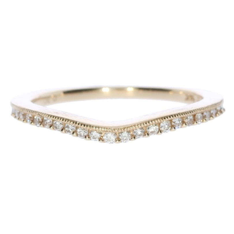 Rose Gold Bridal Set with Cognac Diamond