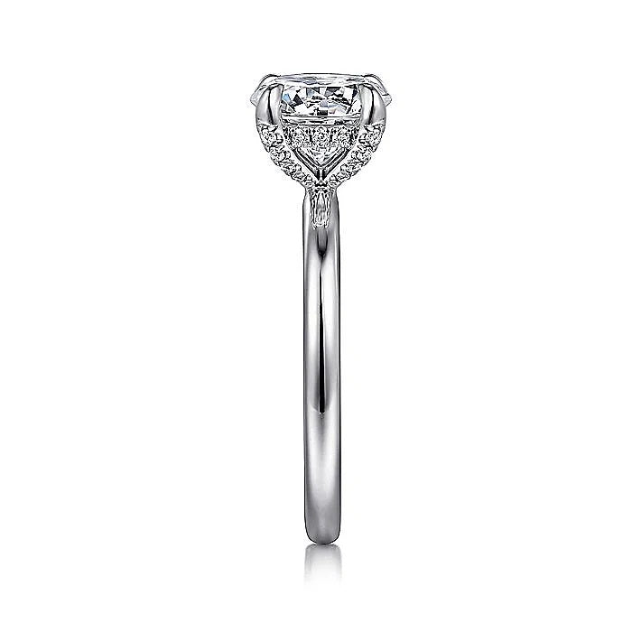 Gabiel & Co. White Gold Round Semi-Mount Engagement Ring