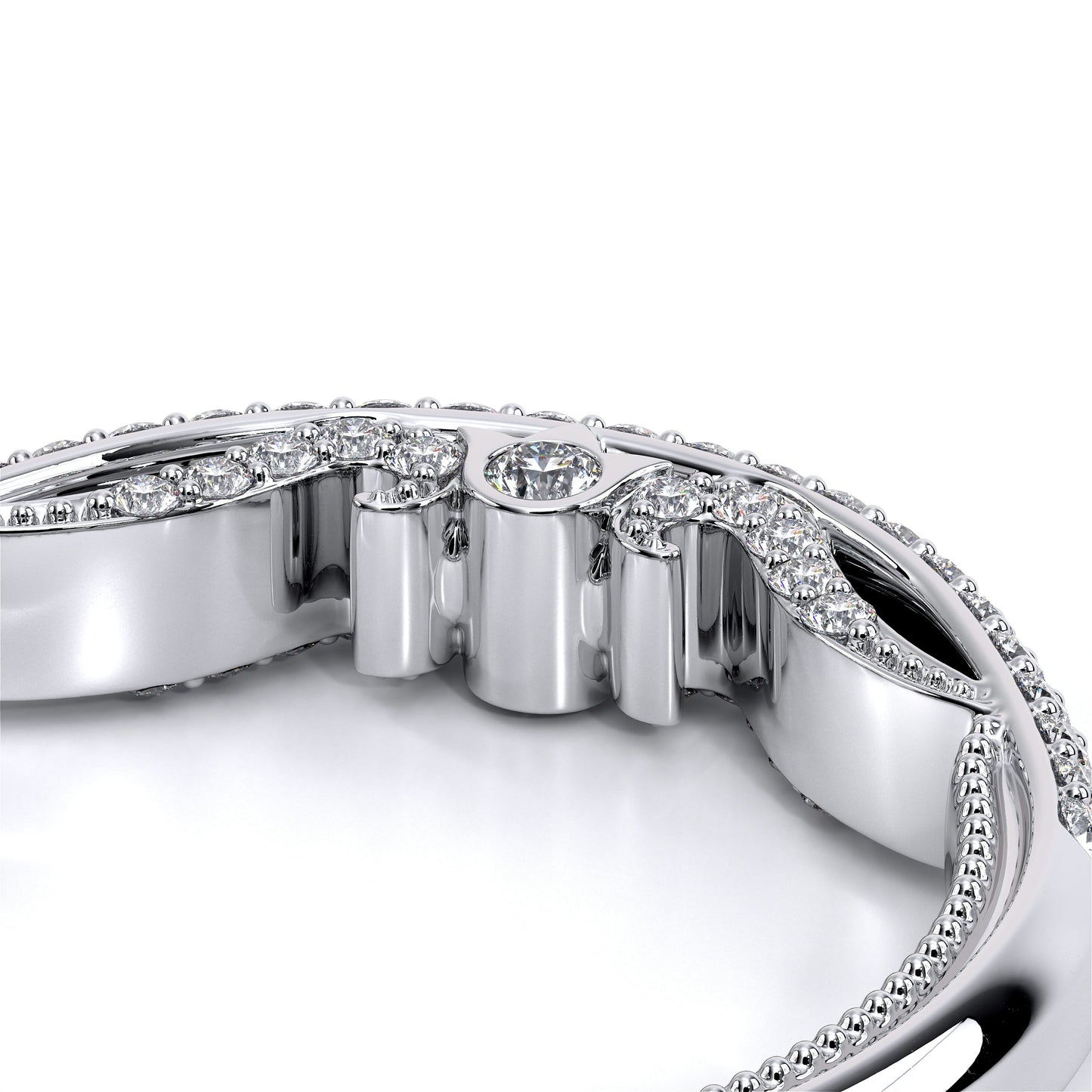 Verragio Venetian Collection White Gold Wedding Band