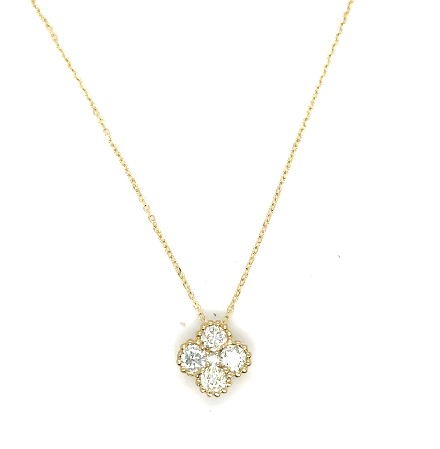 Diamond Clover Pendant