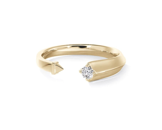 Debeers Forevermark 14 Karat Yellow Gold Avaanti Closed Diamond Ring - Diamond Fashion Rings - Women's