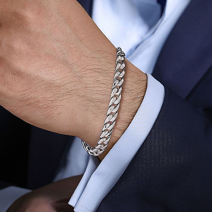 Gabriel & Co Sterling Silver Heavy Chain Bracelet