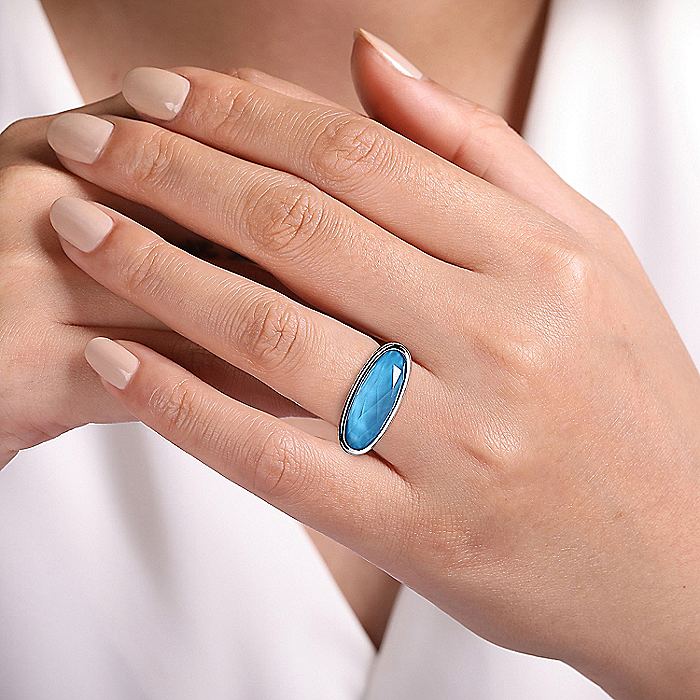 Gabriel & Co. Sterling Silver Bujukan Lady's Ring