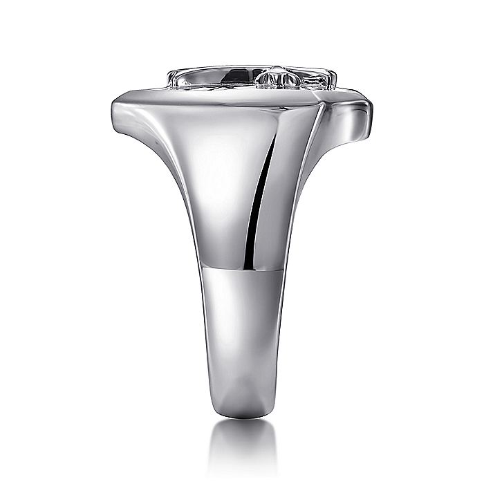 Gabriel & Co Sterling Silver Cross Ring - Gents Silver Ring