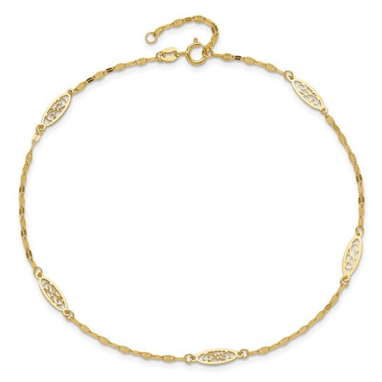 Yellow Gold Anklet