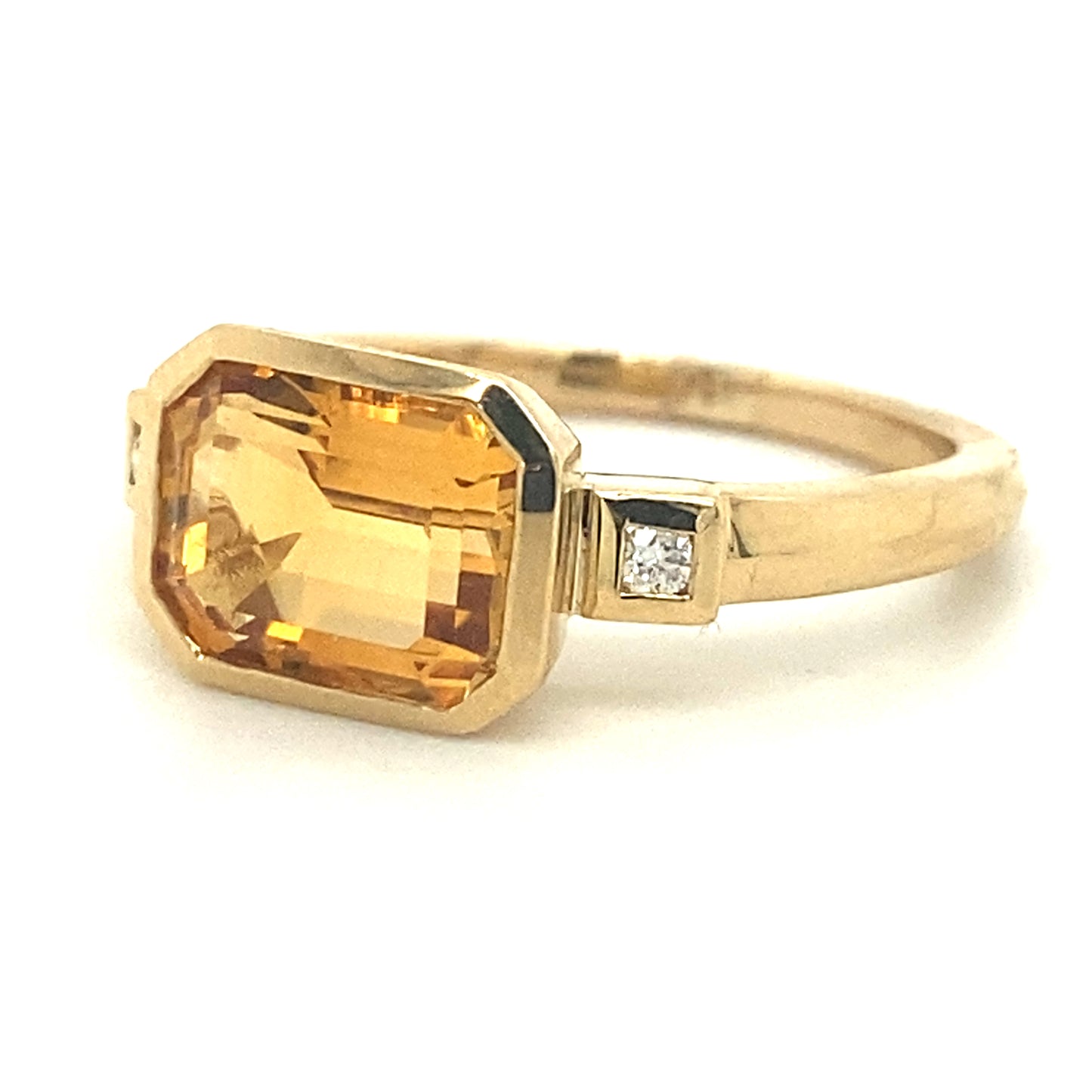 Yellow Gold Citrine Ring