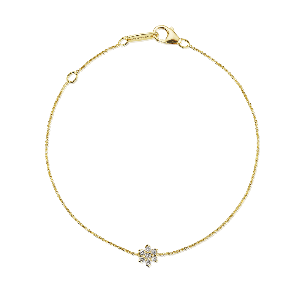 Verragio 18 Karat Yellow Gold Diamond Star Bracelet
