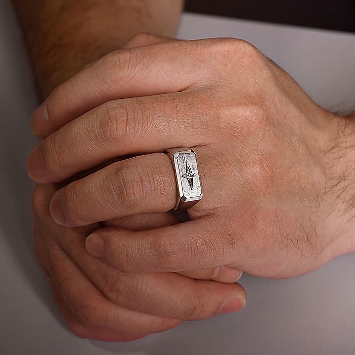 Gabriel & Co Sterling Silver North Star Ring