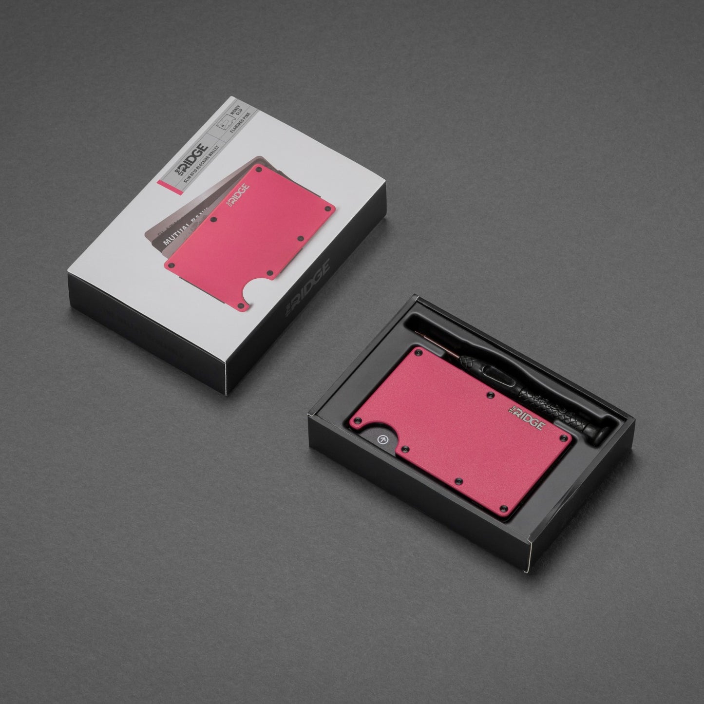 Ridge Wallet - Flamingo Pink - Cash Strap