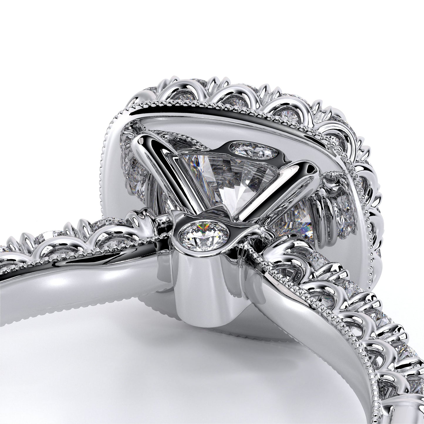 Verragio Classic Collection Cushion Halo Engagement Ring