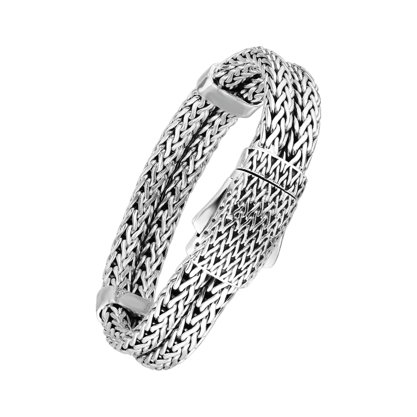 Phillip Gavriel Silver Double Woven Bracelet