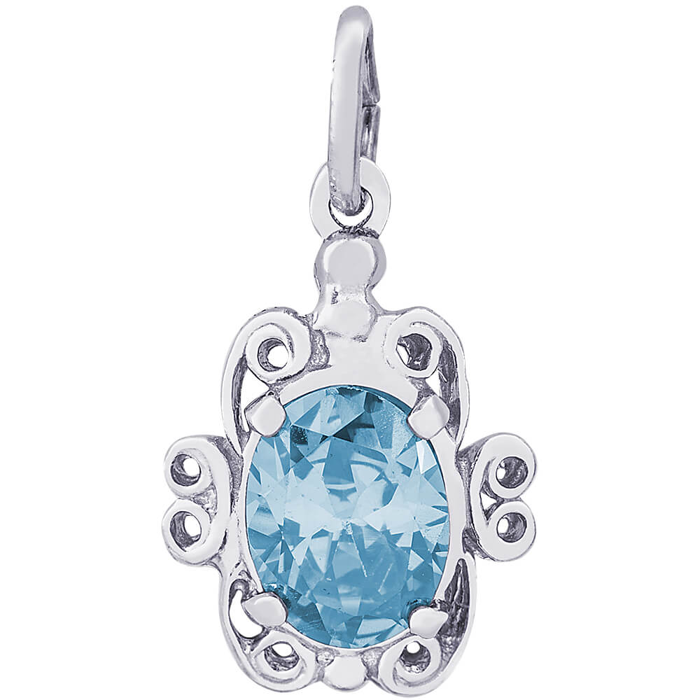 Rembrandt March Birthstone Charm