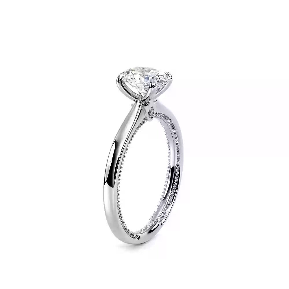 Verragio White Gold Renaissance Oval Semi-Mount Polished Engagement Ring - Diamond Semi-Mount Rings