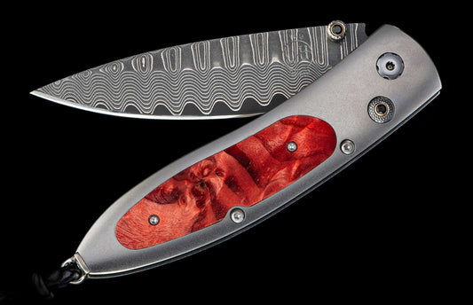 William Henry Monarch ‘Red Burl' Knife - William Henry Knife
