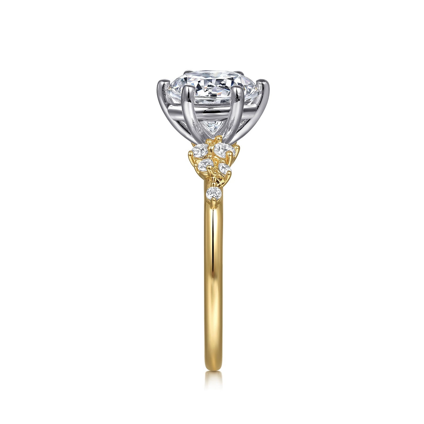 Gabriel & Co Round Semi-Mount Engagement Ring - Diamond Semi-Mount Rings