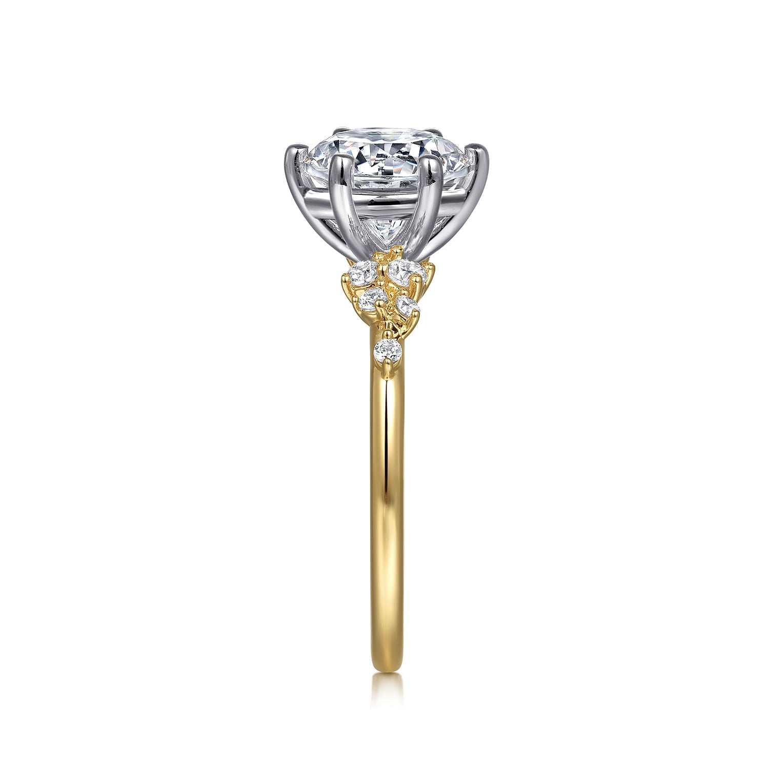 Gabriel & Co Round Semi-Mount Engagement Ring - Diamond Semi-Mount Rings