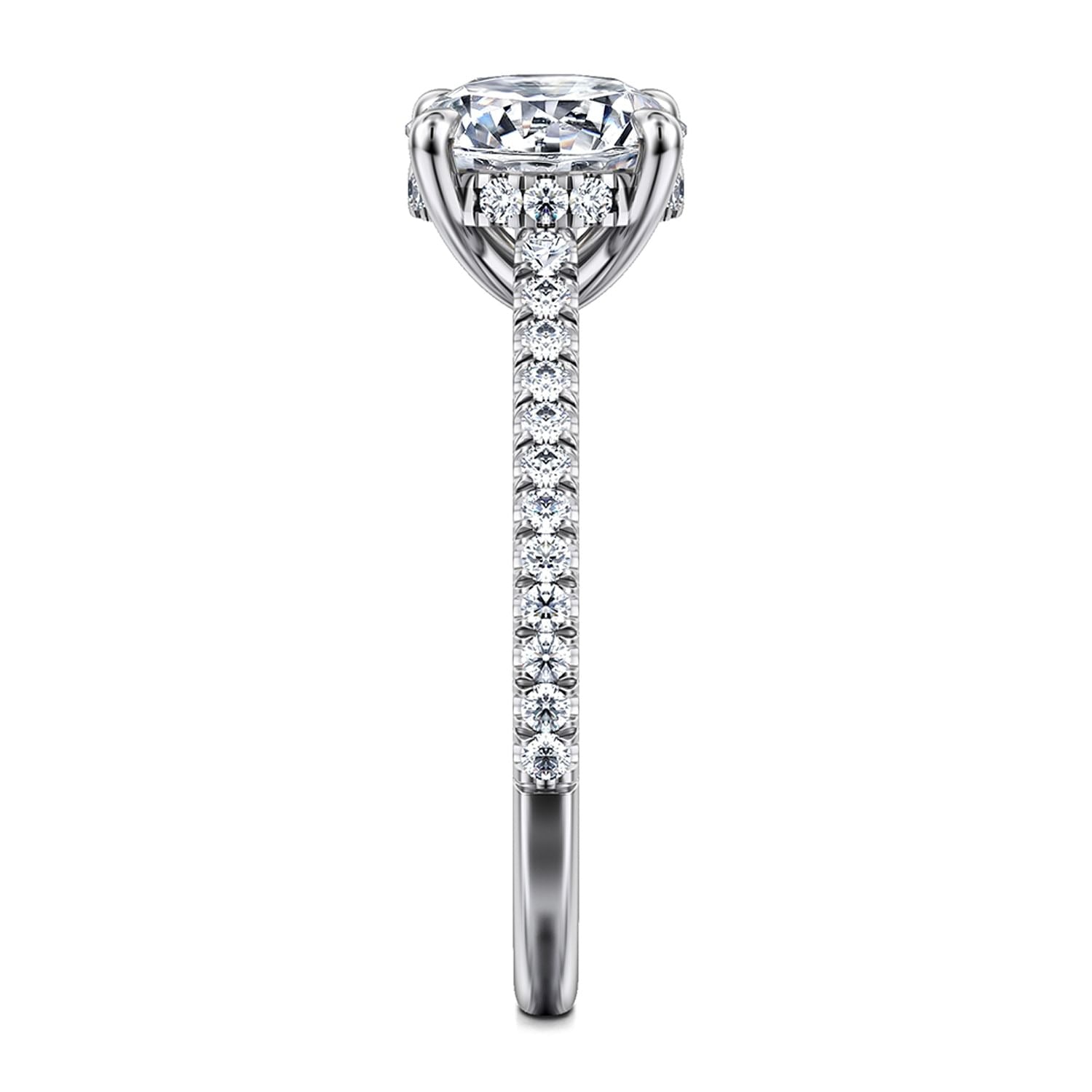 Gabriel & Co. Round Semi-Mount Engagement Ring - Diamond Semi-Mount Rings
