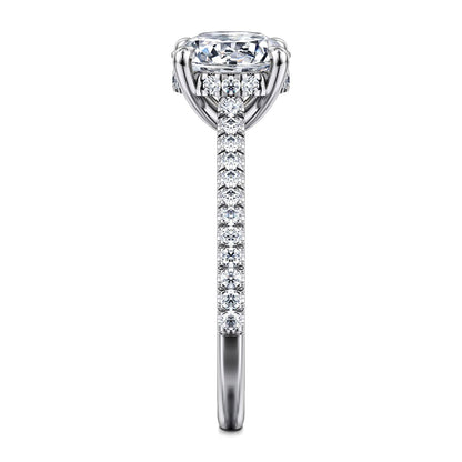 Gabriel & Co. Round Semi-Mount Engagement Ring - Diamond Semi-Mount Rings