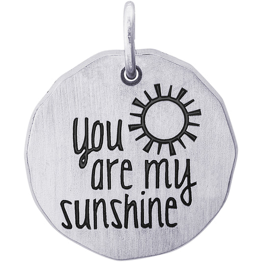 Rembrandt You Are My Sunshine Charm - Silver Charms