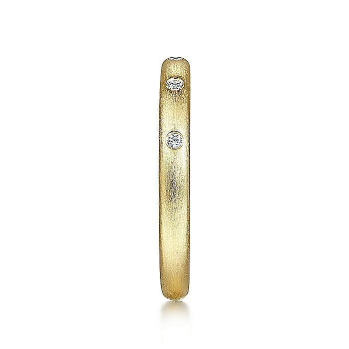 Gabriel & Co. Yellow Gold Diamond Stackable Ring