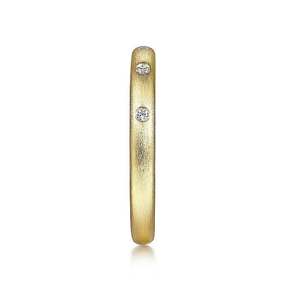 Gabriel & Co. Yellow Gold Diamond Stackable Ring