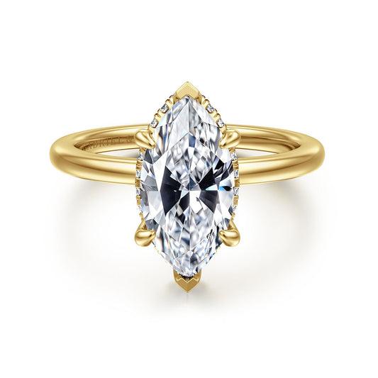 Gabriel & Co. Marquise Semi-Mount Engagement Ring