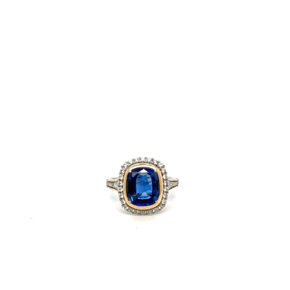Sapphire and Diamond Ring